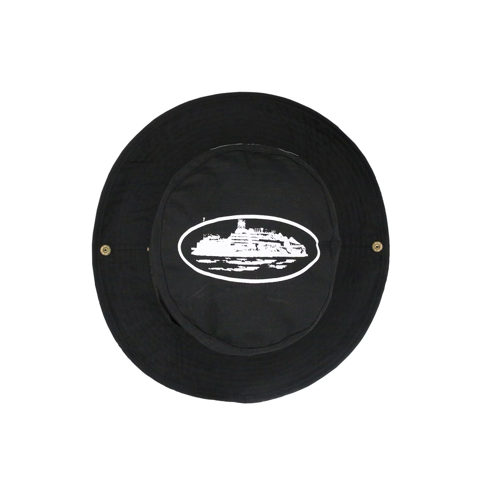 Corteiz Guerillaz Triple Black Bucket Hat 2023 - Stylish Unisex Sun Hat for Outdoor Activities, Beach, and Streetwear Fashion