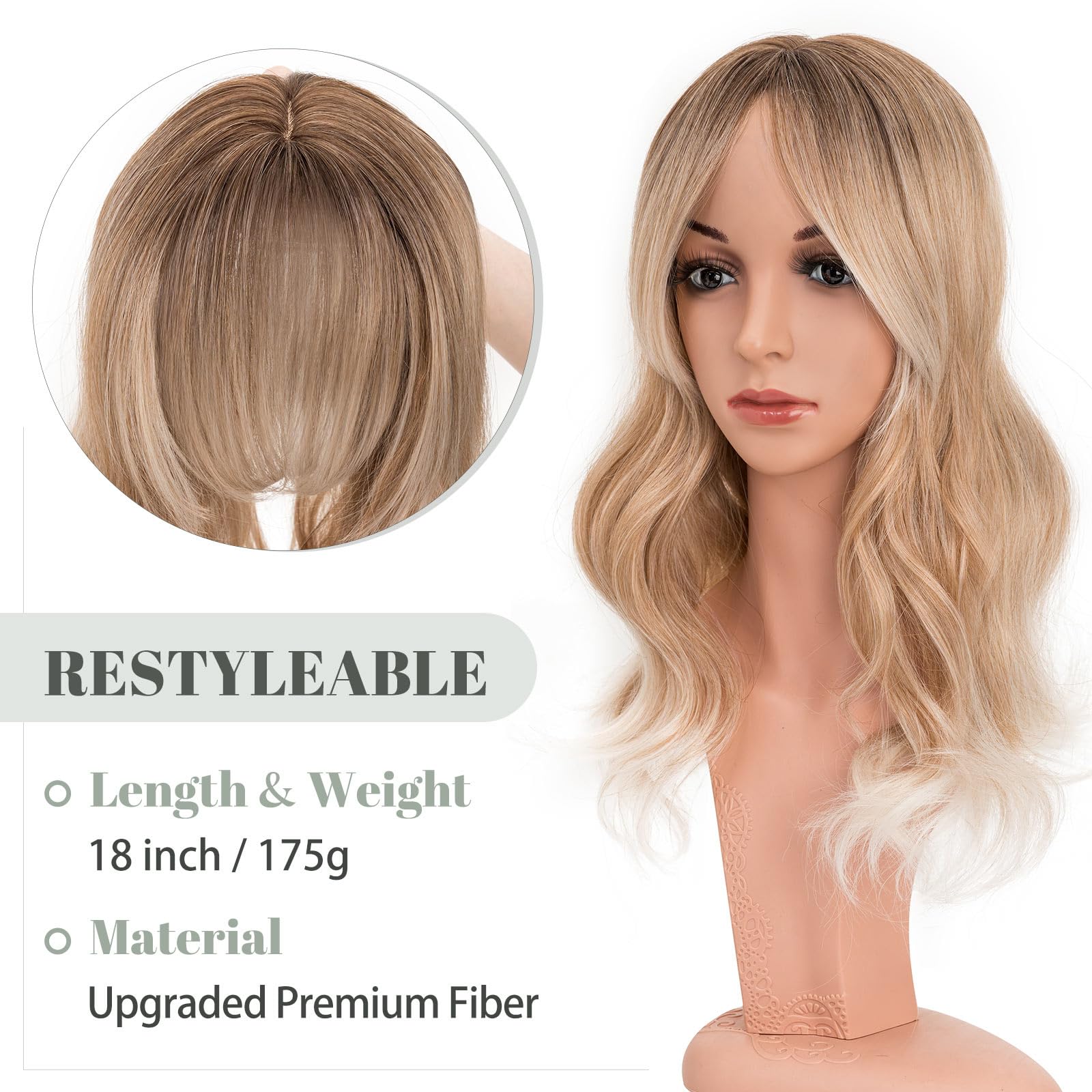 Mixed Blonde With Dark Root