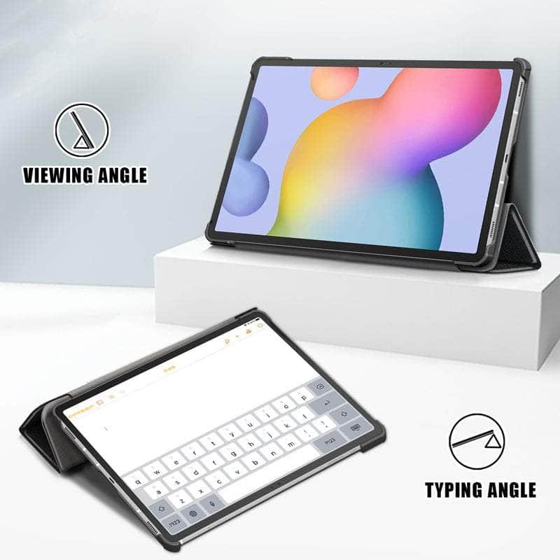 Premium PU Leather Stand Case for Samsung Galaxy Tab S8 Ultra - Slim Protective Cover with Auto Sleep/Wake for Business & Travel Use
