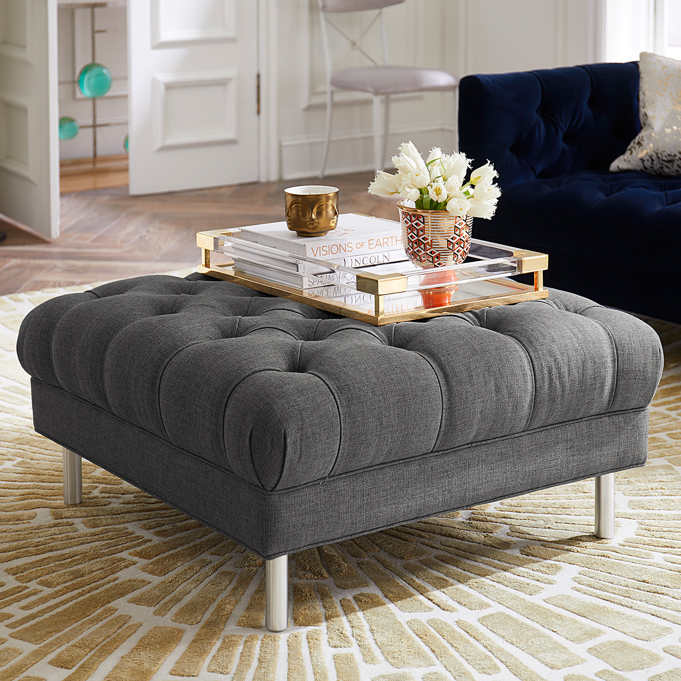 Jacques Tray - Elegant and Durable Serving Tray for Dining, Entertaining, and Home Decor | Perfect for Parties, Breakfast in Bed, and Coffee Table Display