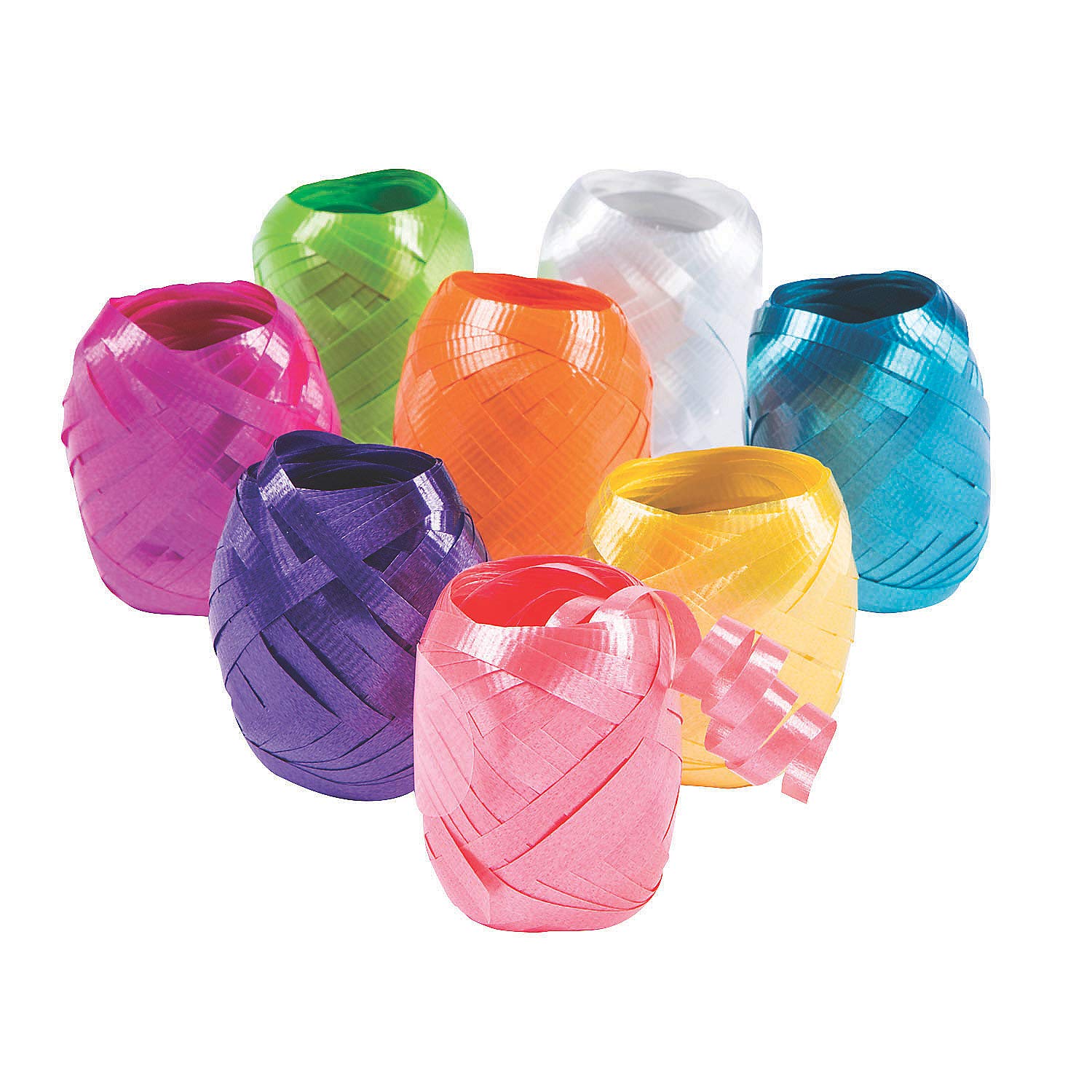 Vibrant Curling Ribbon Set - 8-Piece Party Decoration Kit for Gift Wrapping, Birthday Celebrations & DIY Crafts