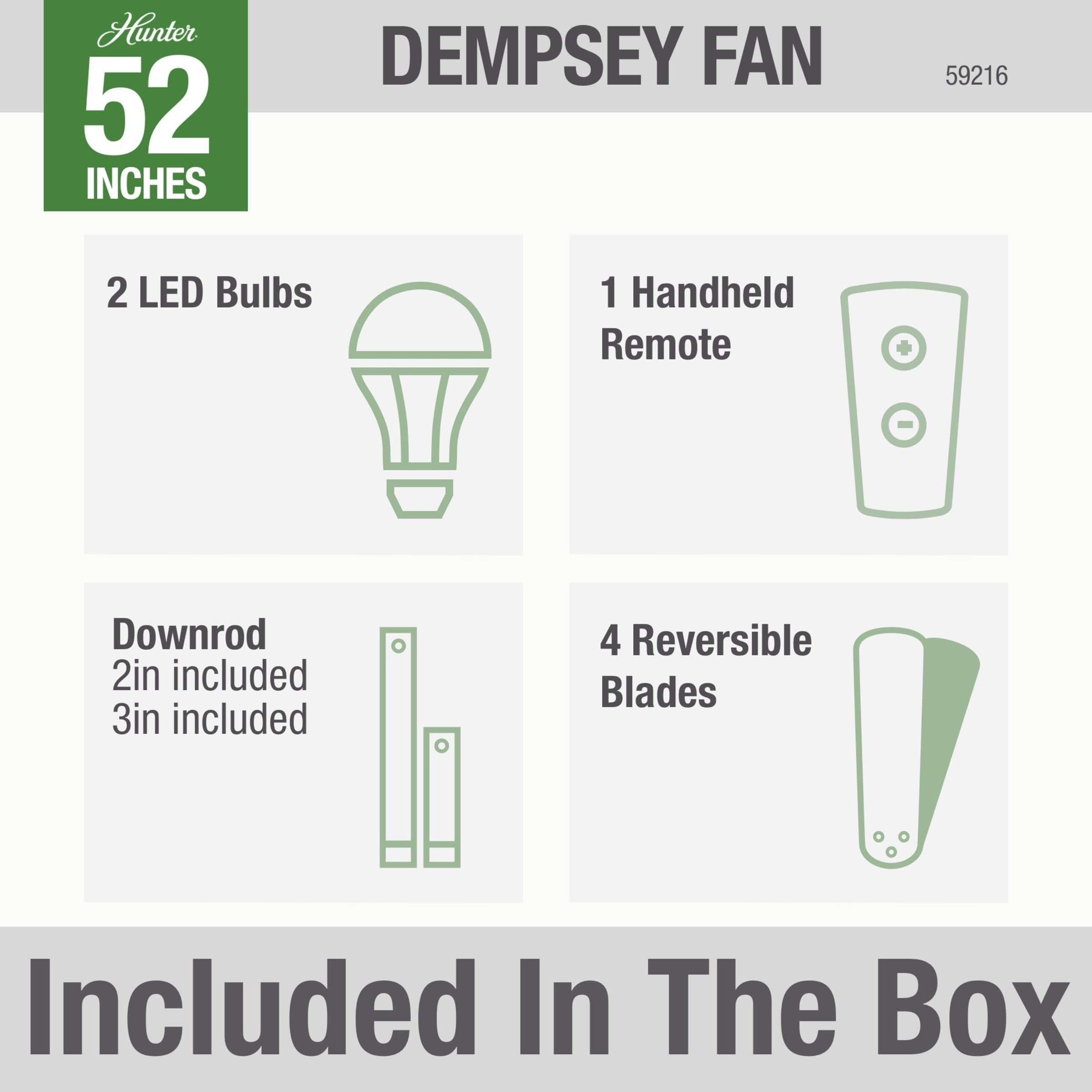 Hunter Fan Company 59216 Dempsey 52