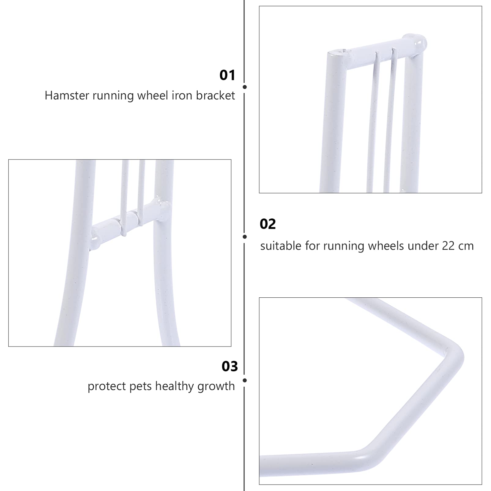 POPETPOP 1pc Hamster Running Wheel Stand - Durable Iron Bracket for Small Pet Exercise Wheel - Hamster Wheel Holder for Cage Accessories - Perfect for Hamster Toys & Small Animal Fitness (Ideal for Hamster Cages & Playtime)