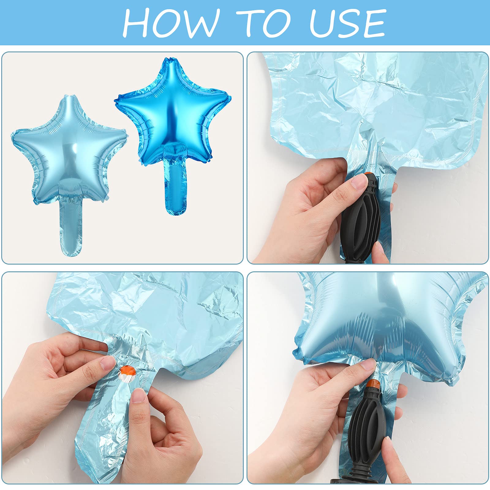88 Pcs Blue Baby Boy 1st Birthday Party Decorations Set - Backdrop, Banner, Foil Star Balloons for First Birthday Party & Baby Shower Decor | Perfect for Cake Smash Photo Shoot & Nursery Room Decoration
