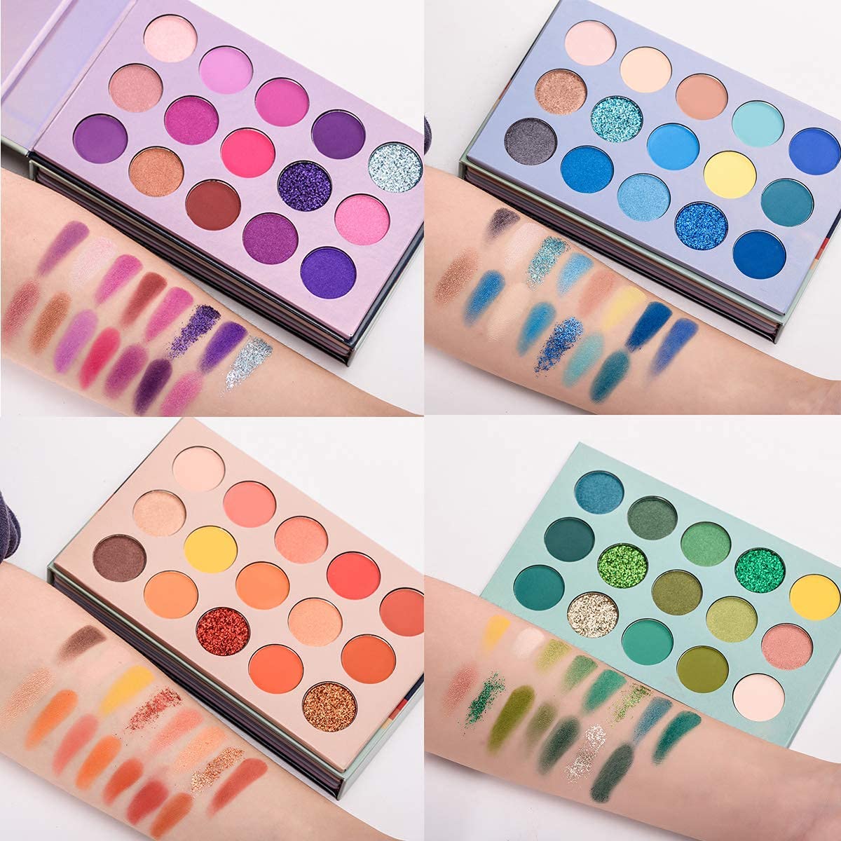 HUDA CRUSH BEAUTY 60 Shades Highly Pigmented Eyeshadow Palette with Blending Brush - Professional Makeup Kit for Day & Night Looks, Party & Wedding Makeup