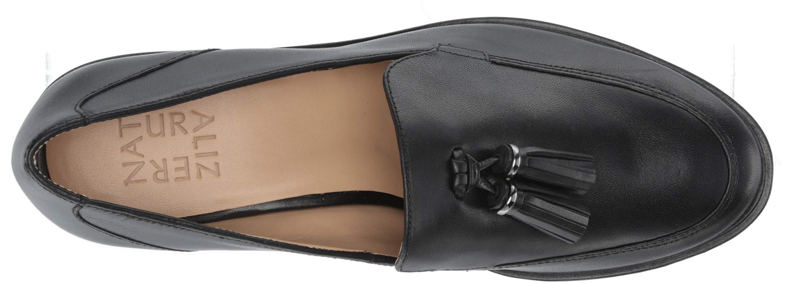 Naturalizer Women's Palmer Loafer Pump - Comfortable Slip-On Shoes for Work, Office & Casual Wear | Breathable Leather Flats with Cushioned Insoles