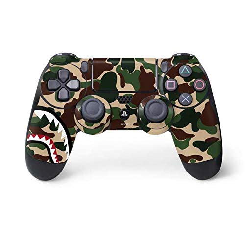Premium Skinit Decal Gaming Skin for PS4 Controller - Shark Teeth Street Camo Design | Custom Protective Cover for Enhanced Grip & Style | Perfect for Gaming Enthusiasts & Collectors