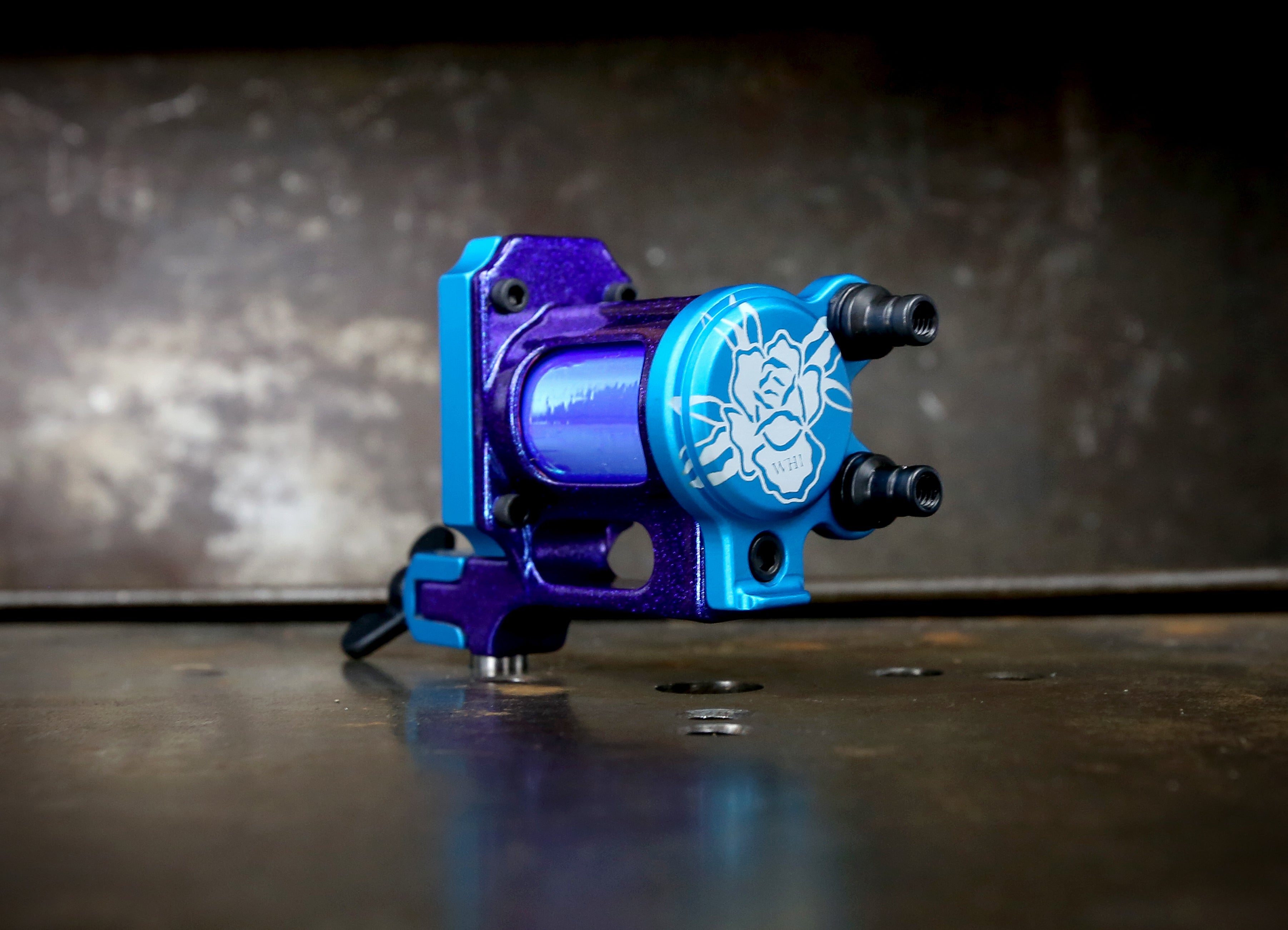 Limited Pike x Rogers Slider Rotary Pen - Pantone 2995 x Magic Purple Color - Perfect for Office, School & Creative Writing