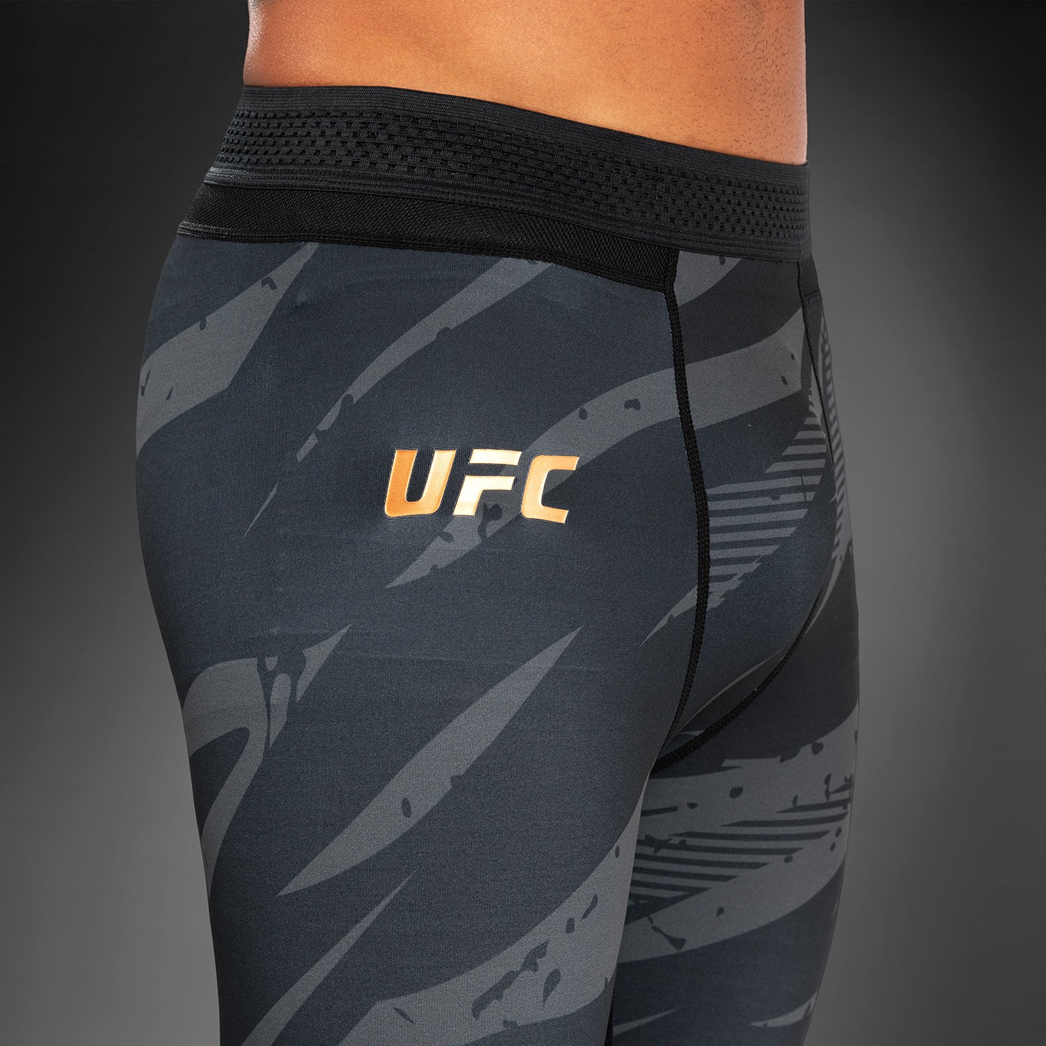 Venum UFC Adrenaline Fight Week Performance Men's Compression Tights - Urban Camo Print for MMA Training & Gym Workouts