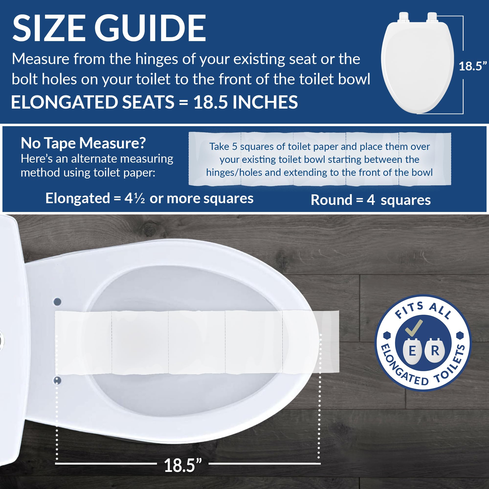 Bemis Aurora Slow Close Toilet Seat - White Elongated Plastic Toilet Seat with Easy Clean Hinges & Adjustable Fit for Perfect Installation | Ideal for Bathroom Upgrade, Home Renovation & Modern Households