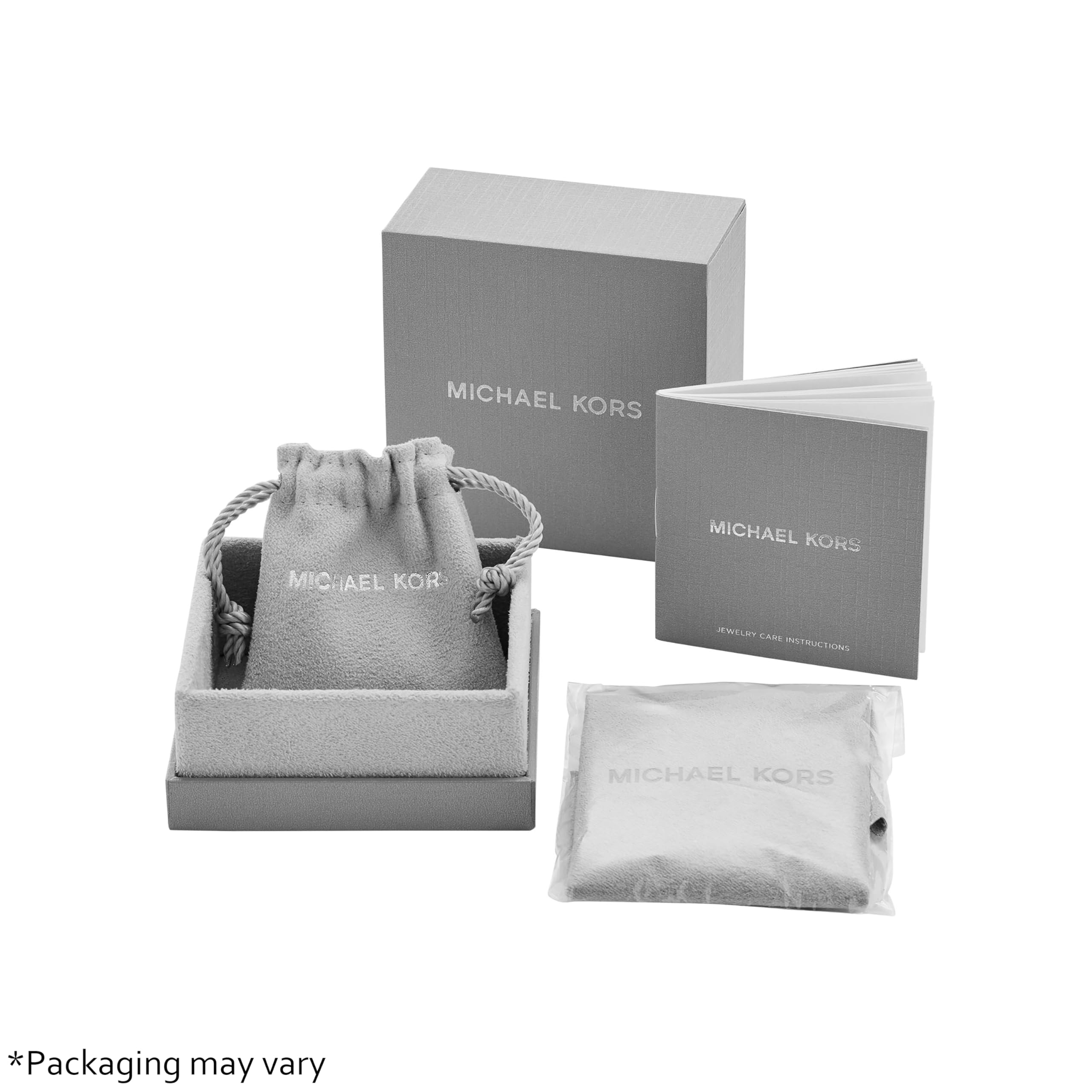 Michael Kors Rose Gold Stainless Steel Pavé Crystal Hoop Earrings for Women | Elegant Jewelry Gift for Birthday, Anniversary & Special Occasions | Model MKJ3671791