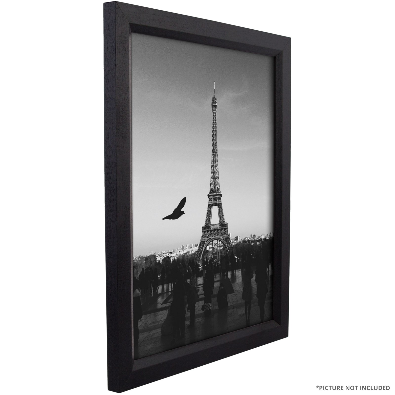 Craig Frames 14x19 Inch Solid Black Picture Frame - 0.825