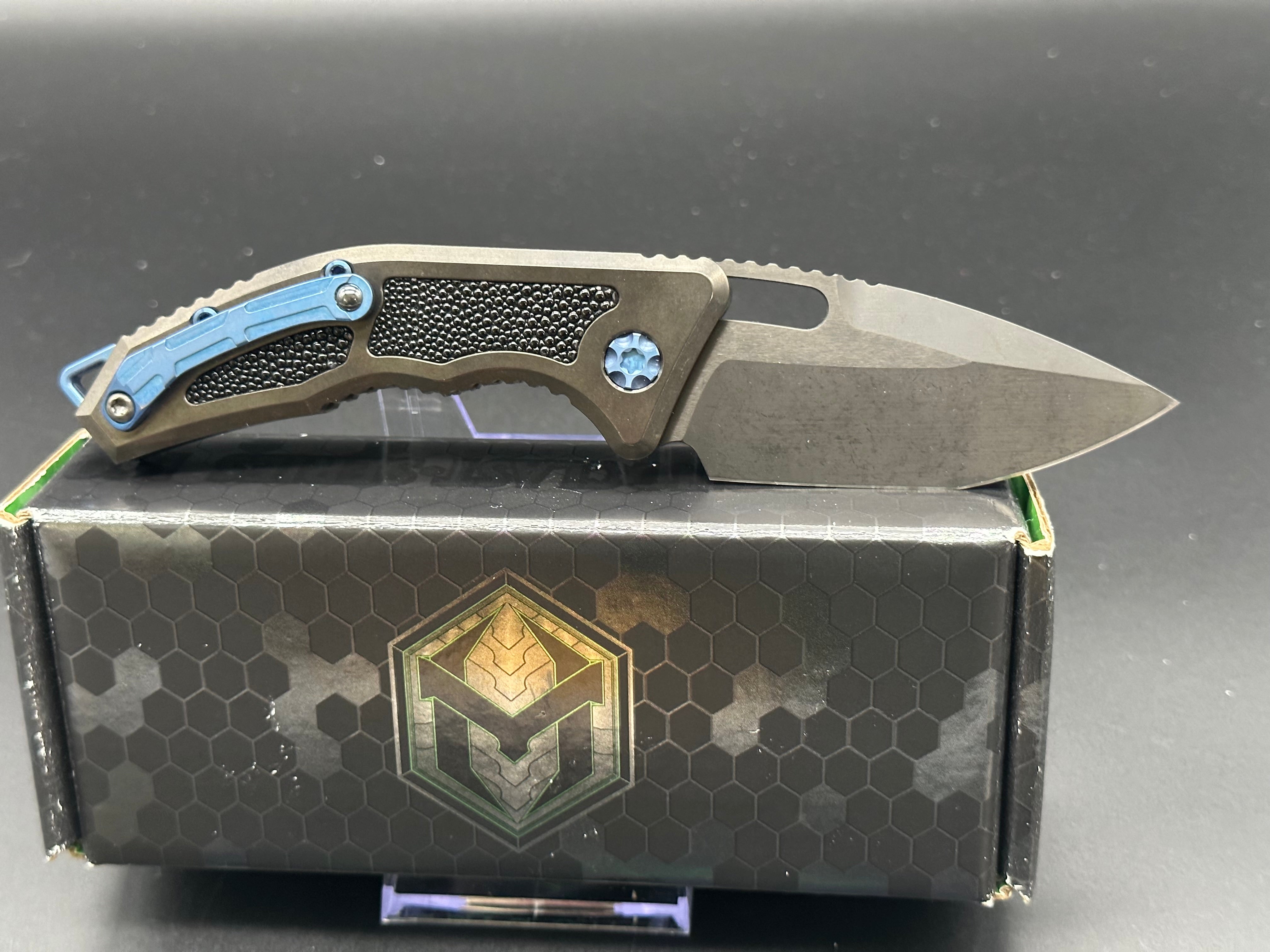 Heretic Medusa H011 6A Titanium/Ray Knife - Premium EDC Folding Pocket Knife for Outdoor Camping, Hiking & Survival Gear
