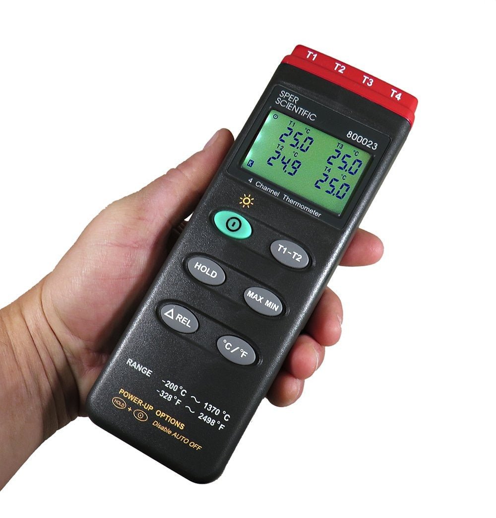 4 Channel Digital Wireless Meat Thermometer for Grilling, Smoking, BBQ - Remote Monitor Cooking Temperature for Oven, Kitchen, Outdoor Use