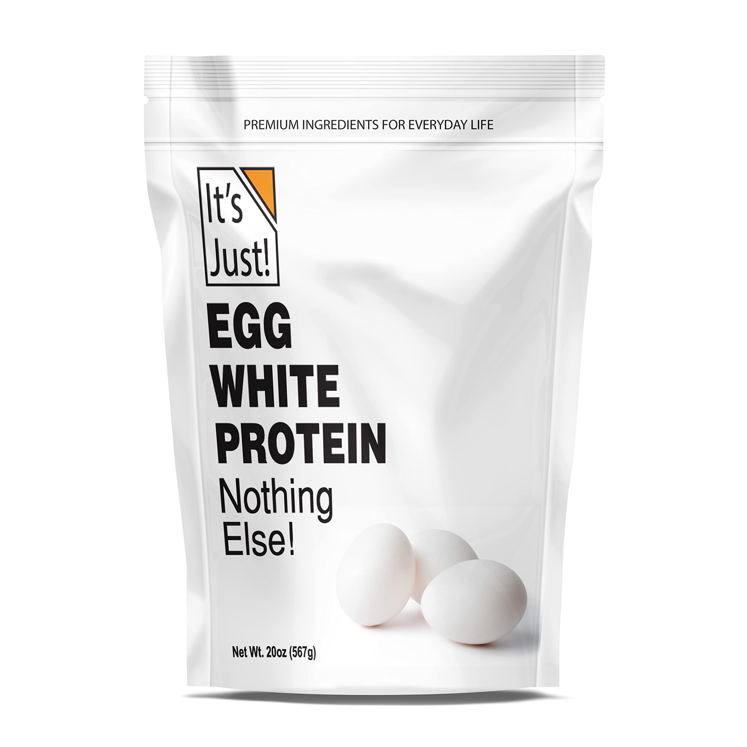 Egg White Protein Powder - Non-GMO, Unflavored Dried Egg Whites for Baking & Fitness | USA Farms Sourced (20oz) | Perfect for Meringues, Smoothies & Protein Shakes