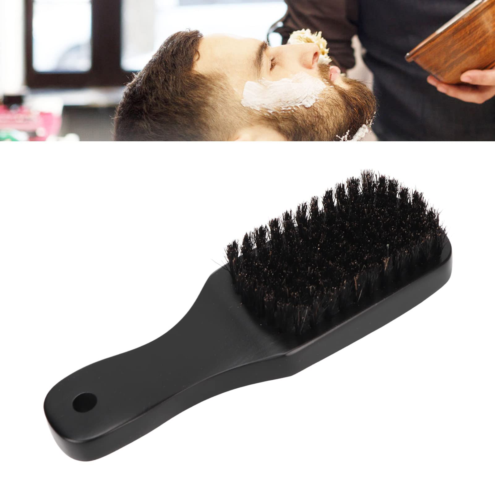 Premium Wooden Beard Brush for Men - Soft Bristles & Comfortable Grip - Mustache & Facial Hair Grooming Tool - Ideal for Daily Styling, Cleaning & Maintenance - Perfect Gift for Bearded Men