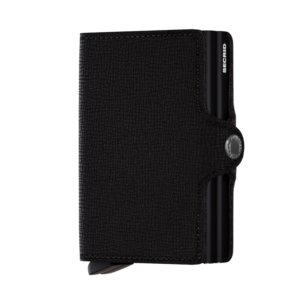 SECRID Twinwallet Crisple - RFID Blocking Slim Leather Wallet for Men & Women | Perfect for Travel, Business & Everyday Use