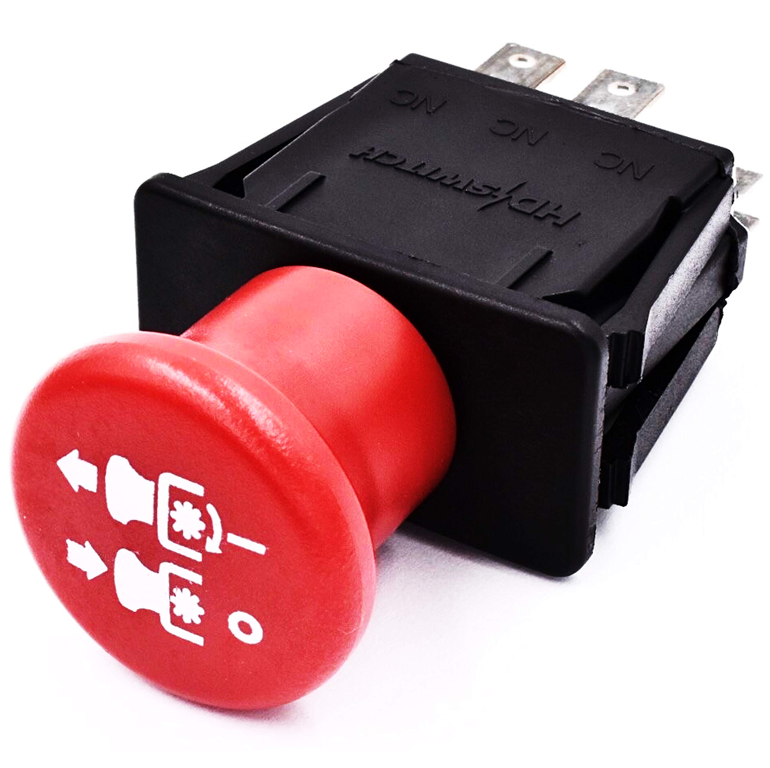 HD Switch Free 10 AMP Upgrade Blade Clutch PTO Switch - Compatible with Hustler X One & Z4, Super Mini Z Mowers - Perfect for Lawn Maintenance & Commercial Landscaping