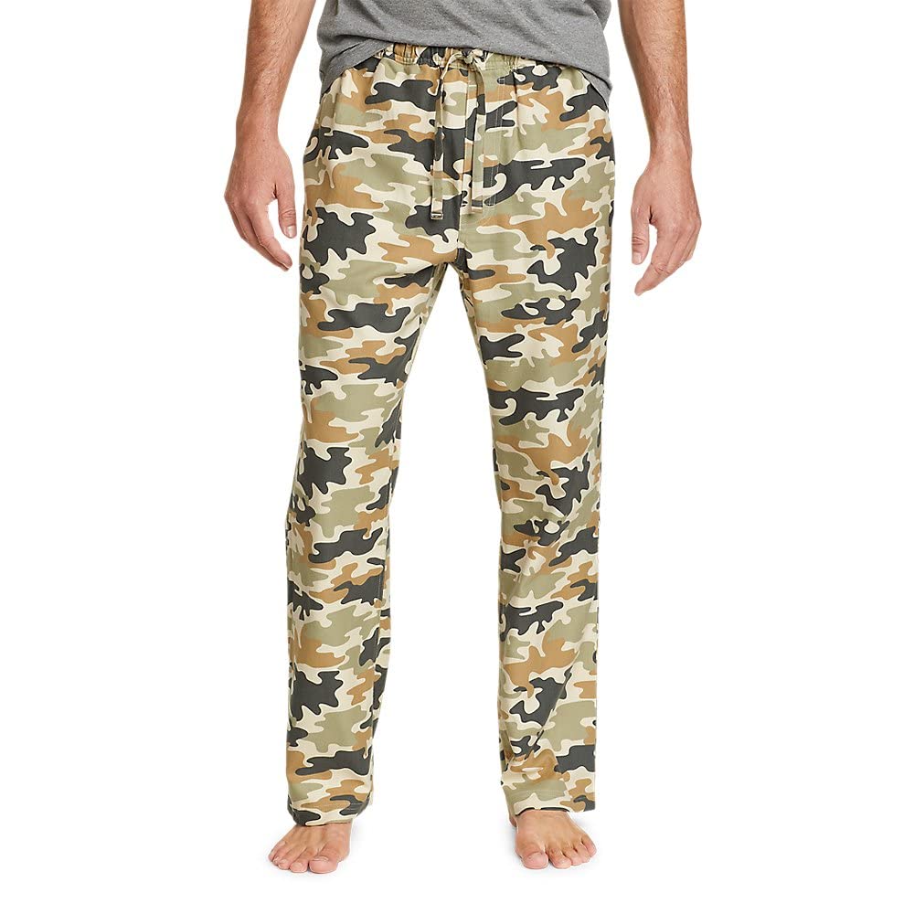 Eddie Bauer Men's Flannel Sleep Pants - Soft & Comfortable Lounge Pajama Bottoms for Relaxing at Home or Camping
