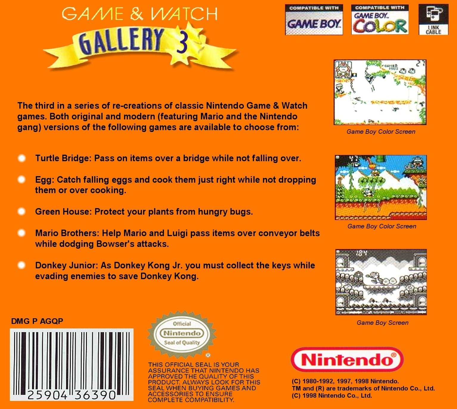 Game & Watch Gallery 3 - Classic Nintendo Handheld Game for Collectors & Retro Gamers - Perfect for Travel, Commuting & Nostalgic Gaming Sessions