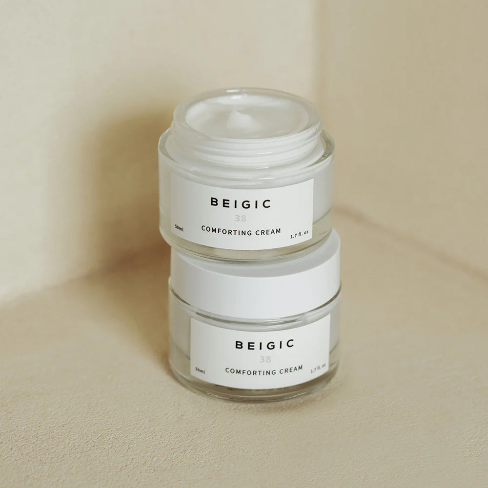 BEIGIC Soothing & Hydrating Face Cream 50ml - Deep Moisturizer for Dry & Sensitive Skin - Perfect for Daily Skincare & Night Routine