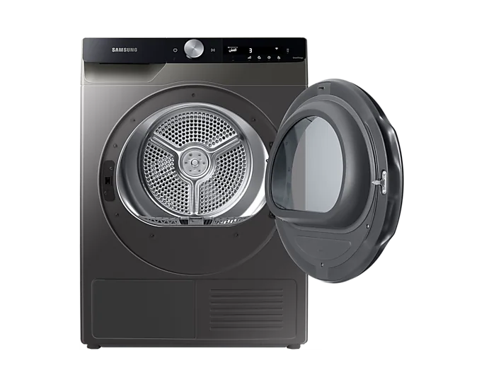 Samsung 9kg Front Load Dryer with 17 Wash Programs - Energy Efficient Black Laundry Dryer for Home & Apartment Use