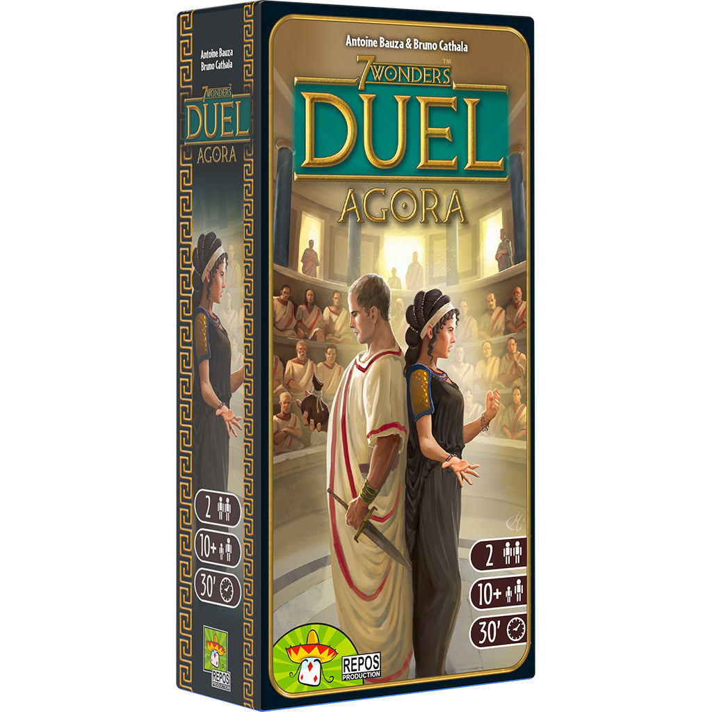7 Wonders: Duel Agora Expansion Board Game - Strategic Card Game for 2 Players | Perfect for Game Nights & Couples Date Nights