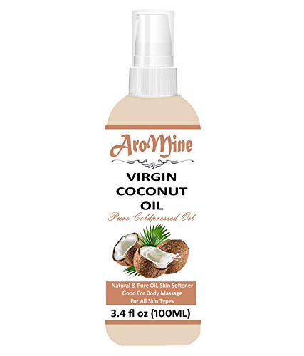 Pure & Cold Pressed Virgin Coconut Oil for Hair Growth & Skin Care - 100ml | Organic, Unrefined, Natural Moisturizer for Dry Hair & Scalp | Perfect for Hair Masks, Massage & DIY Beauty Recipes