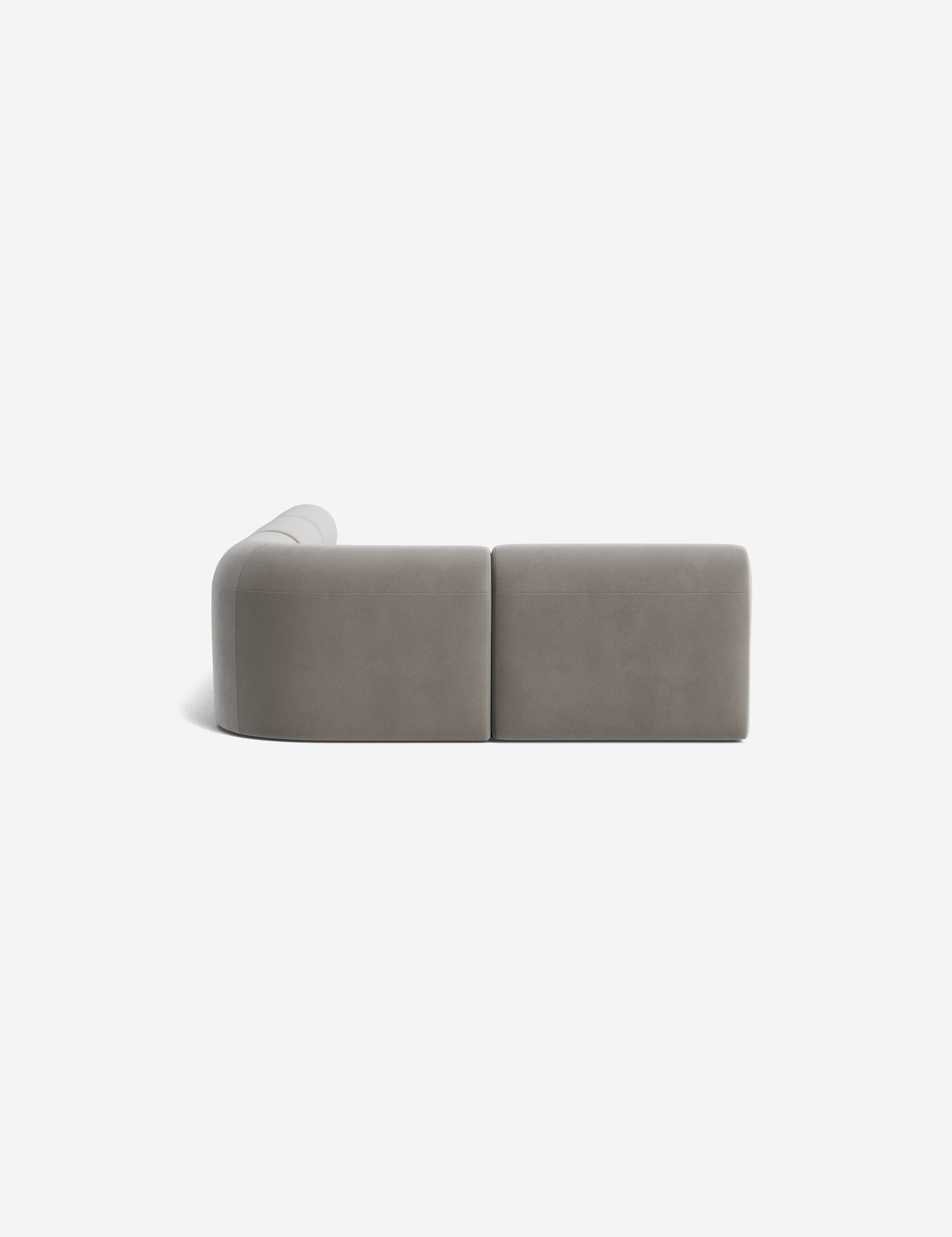 Modern Carson Sectional Sofa with Reversible Chaise - Soft Fabric Upholstery for Living Room, Family Room & Home Theater Comfortable Seating