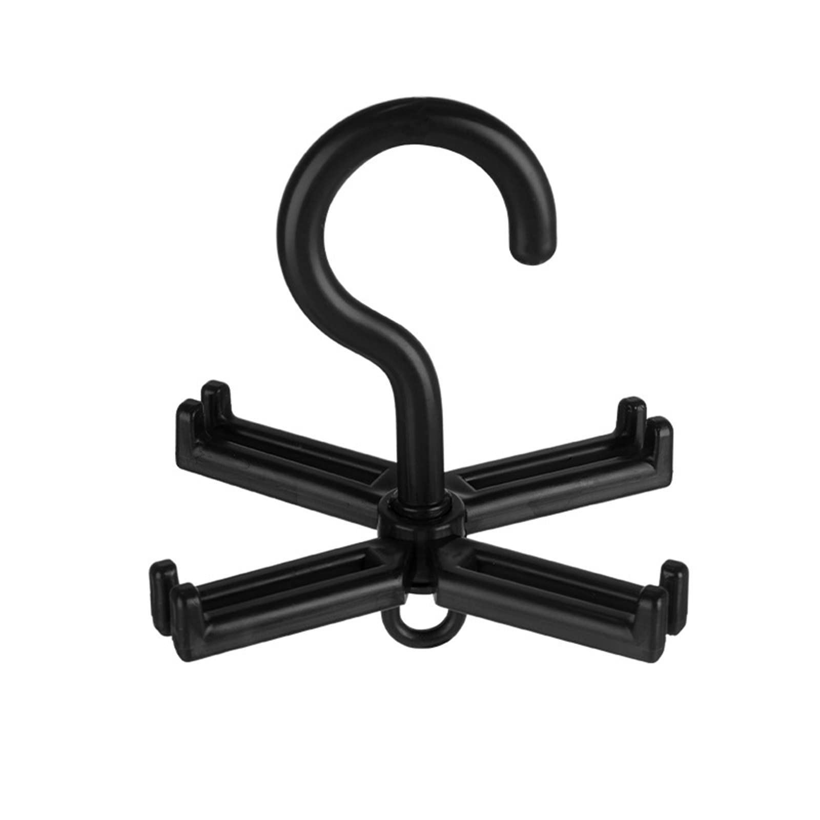 MPWEGNP Belt & Scarf Organizer - Space Saving Hanger for Ties, Stockings, Pants - Foldable Closet Storage Solution for Home & Office (Black, One Size) - Perfect for Small Spaces & Travel