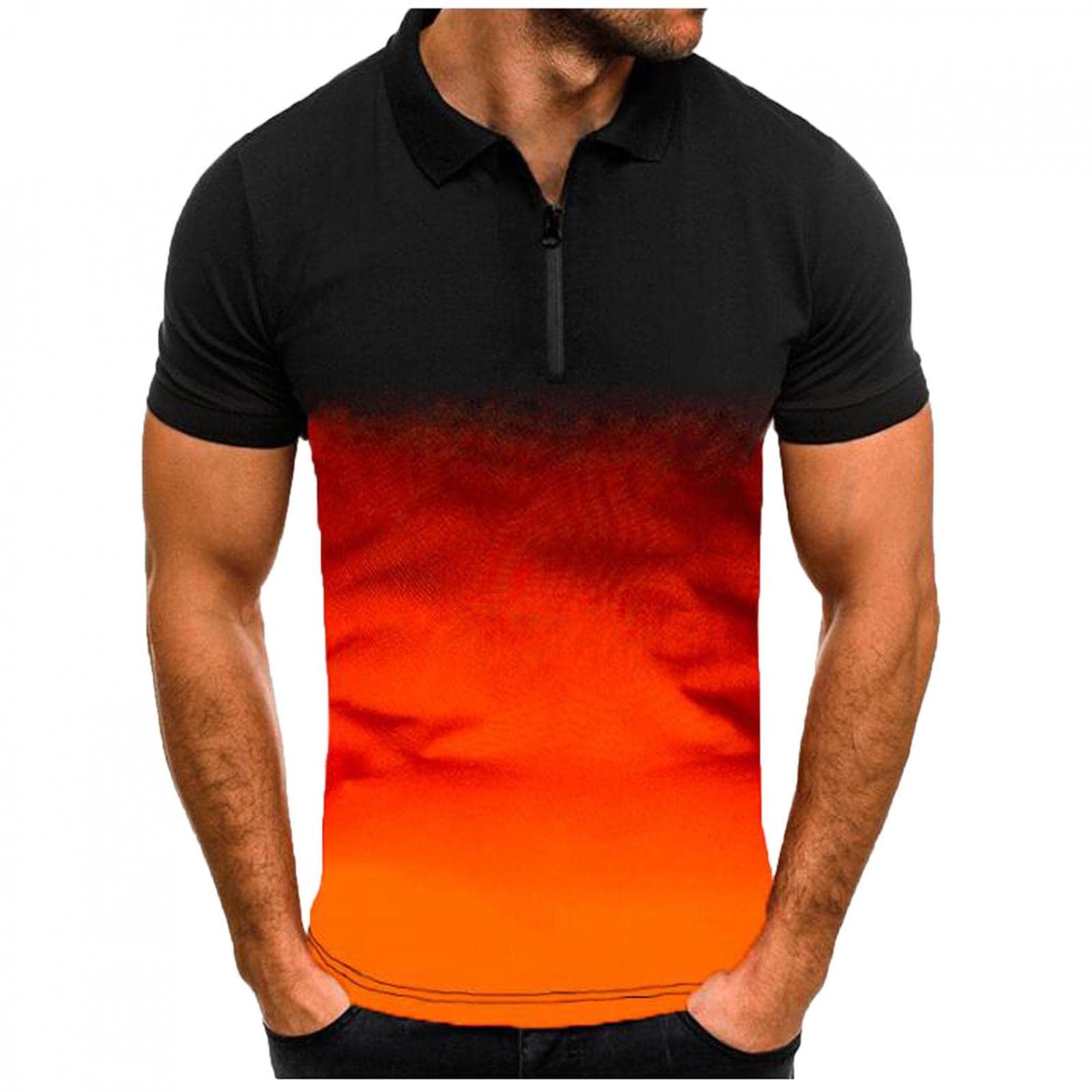 **Men's Polo T-Shirts - Comfortable Henley & Crew Neck Casual Short Sleeve Shirts for Workout, Gym & Everyday Wear**