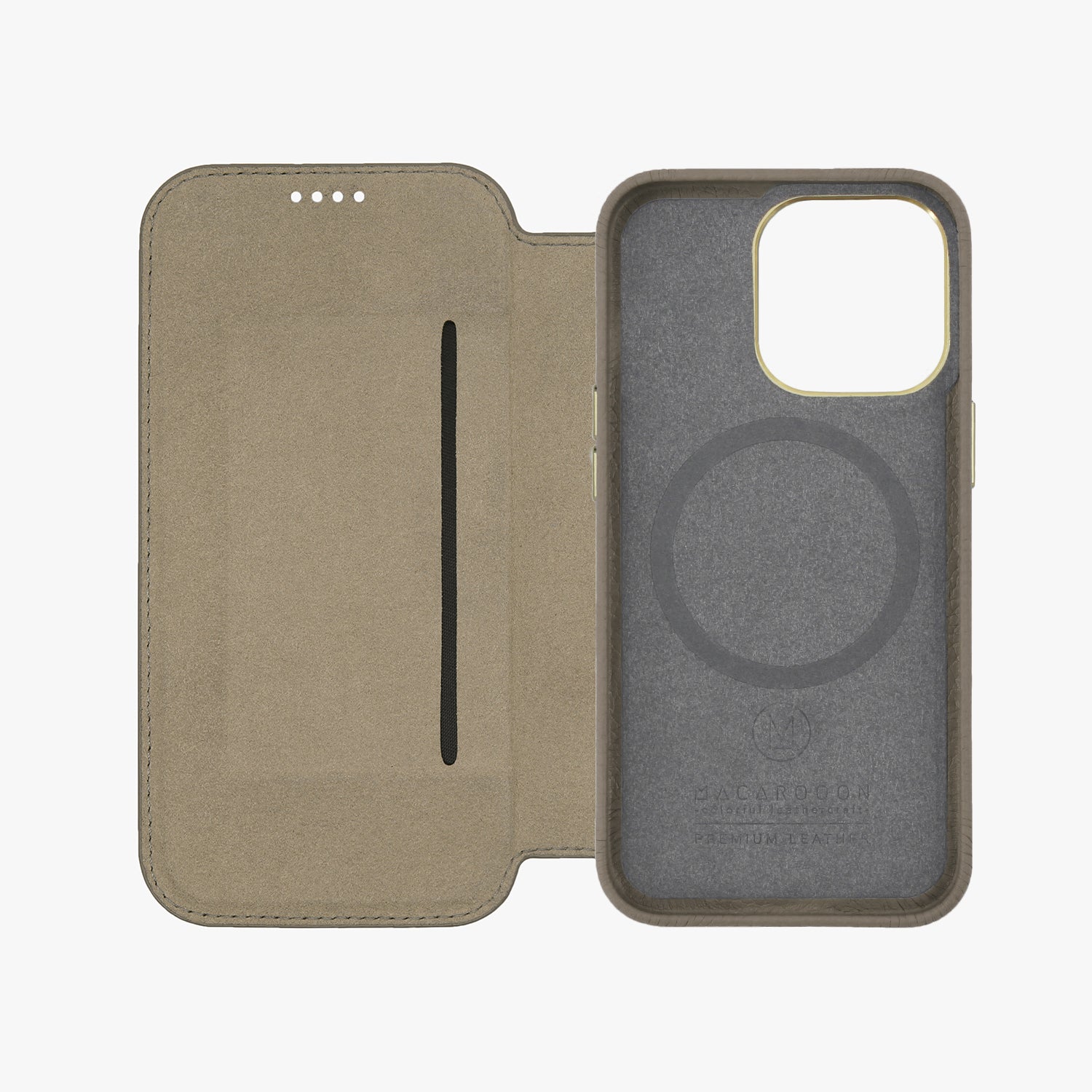 Premium iPhone 16 Pro MagSafe Leather Flip Case - Genuine Hybrid Leather Wallet Cover with Card Slots | Perfect for Business Travel & Daily Protection