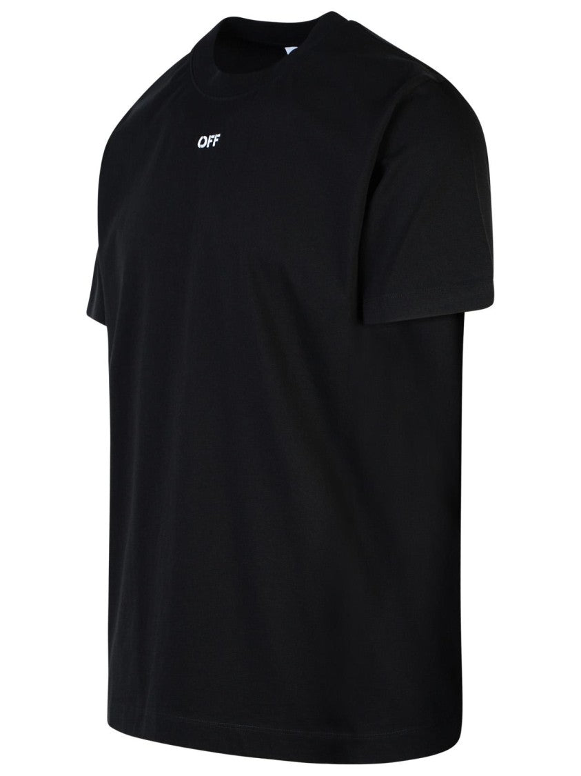 Stitch Arrow Black Cotton T-Shirt for Men - Soft & Comfortable Casual Tee for Everyday Wear, Street Style, and Graphic Print Lovers