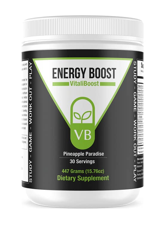 Best Pre-Workout Supplement with B Vitamins, Caffeine & Energy Boosters | Enhanced Performance & Focus for Gym, Running & Fitness | Natural Energy Support for Athletes & Active Lifestyles