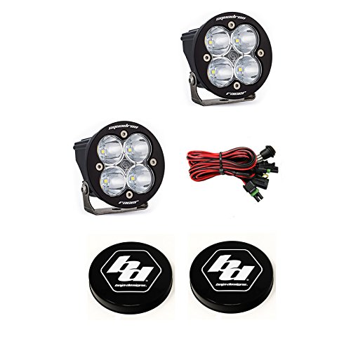 Baja Designs Squadron-R Racer Edition LED Spot Light Kit with Rock Guards - Off-Road Racing, Dune Bashing & Night Trail Driving Lights for Trucks, Jeeps & UTVs
