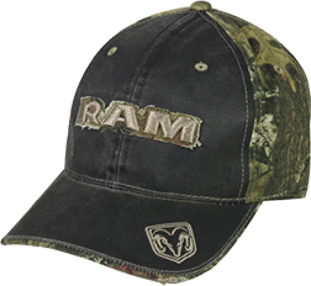 RAM Dodge Weathered Front/Mossy Oak Back Camo - 耐用迷彩设计，适合户外狩猎、露营和越野探险