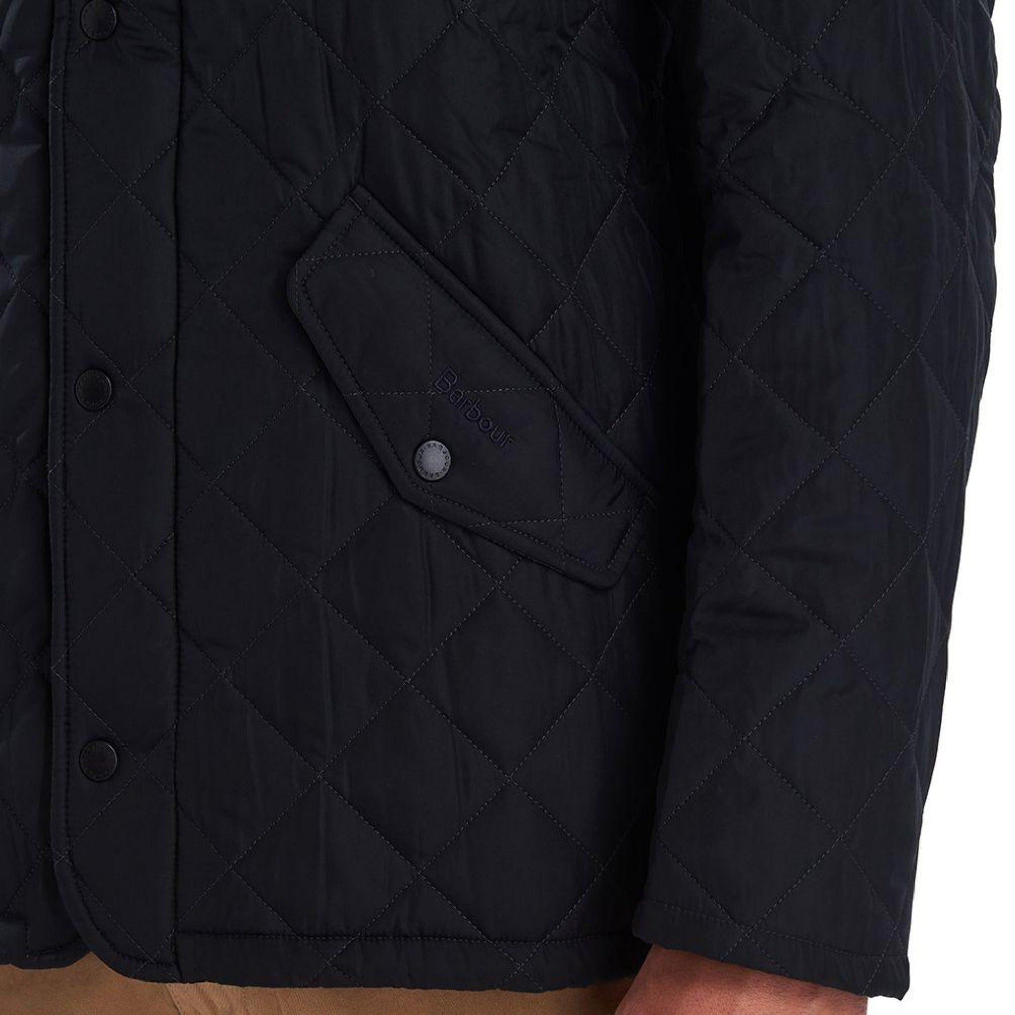 HENRY SARTORIAL X BARBOUR Chelsea Sportsquilt Jacket for Men - Navy Blue Waterproof Quilted Coat | Outdoor Hiking, Casual Wear & Urban Fashion