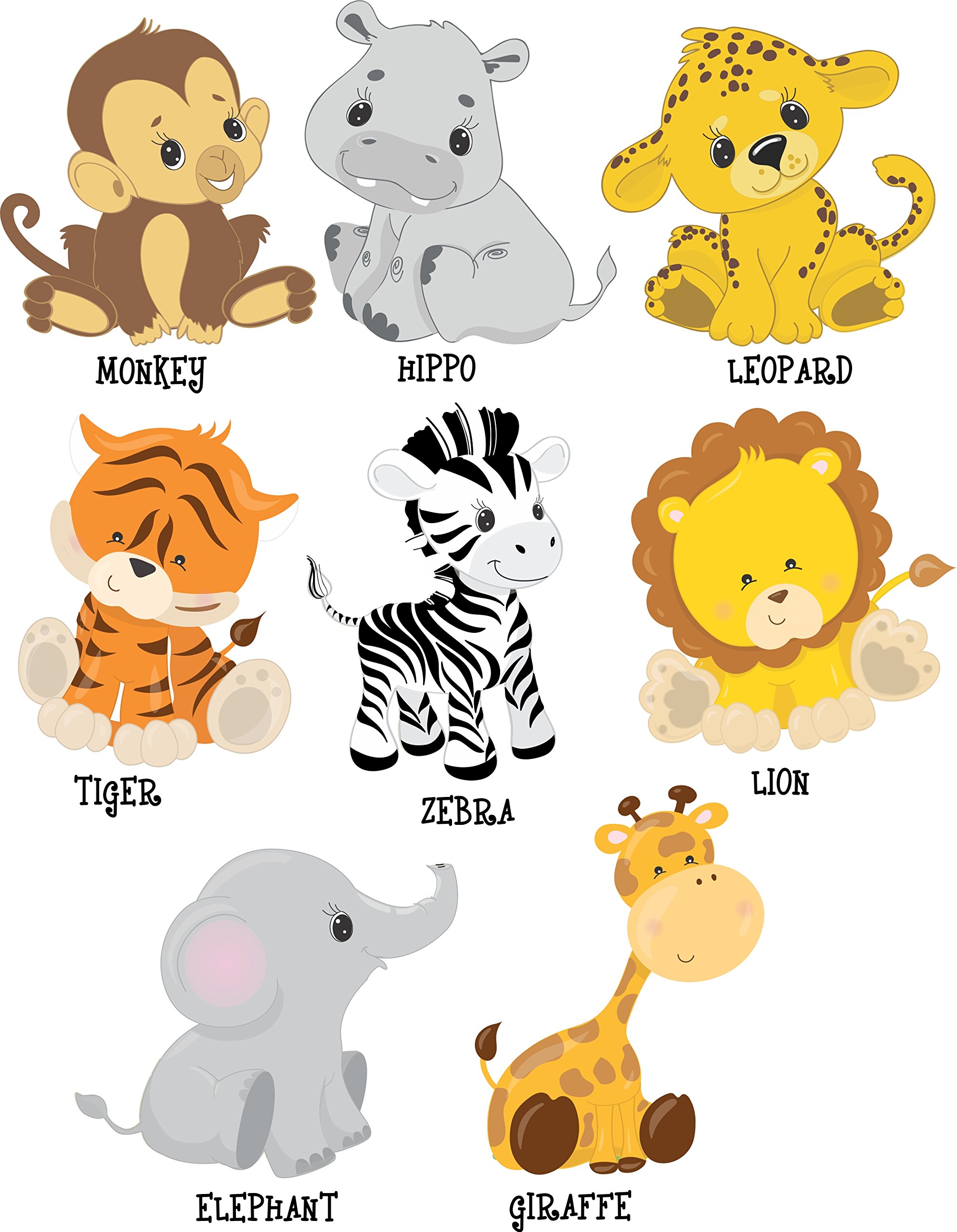 Custom Personalized Safari Hand Towel - Full Print Design for Bathroom, Kitchen & Travel - Unique Gift Idea for Animal Lovers