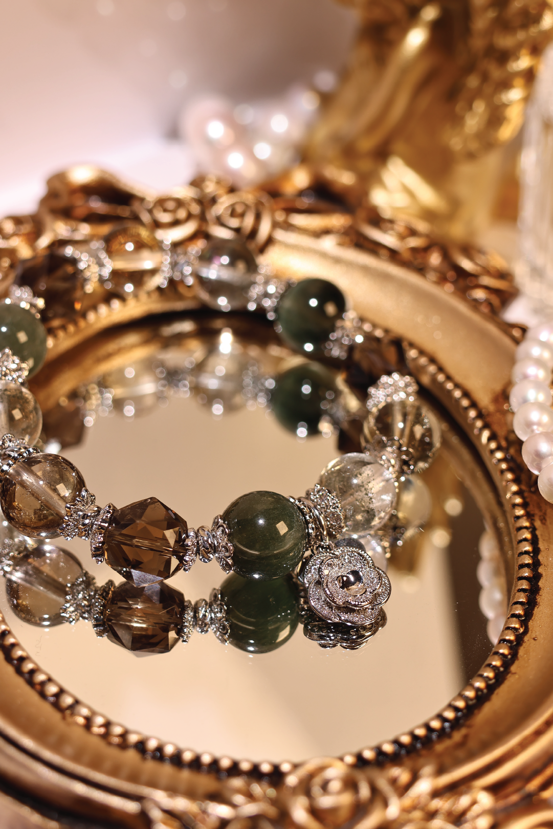 PS Couture Verde Bracelet - Elegant Adjustable Beaded Bracelet for Women | Boho Chic Jewelry for Casual & Formal Wear | Perfect Gift for Her