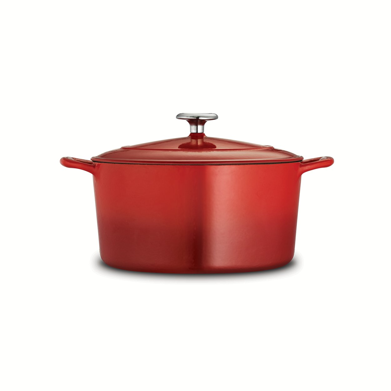 Tramontina 6.5-Quart Enameled Cast Iron Dutch Oven with Lid - Round Red Cookware for Baking, Braising & Slow Cooking - Perfect for Soups, Stews & Bread Making
