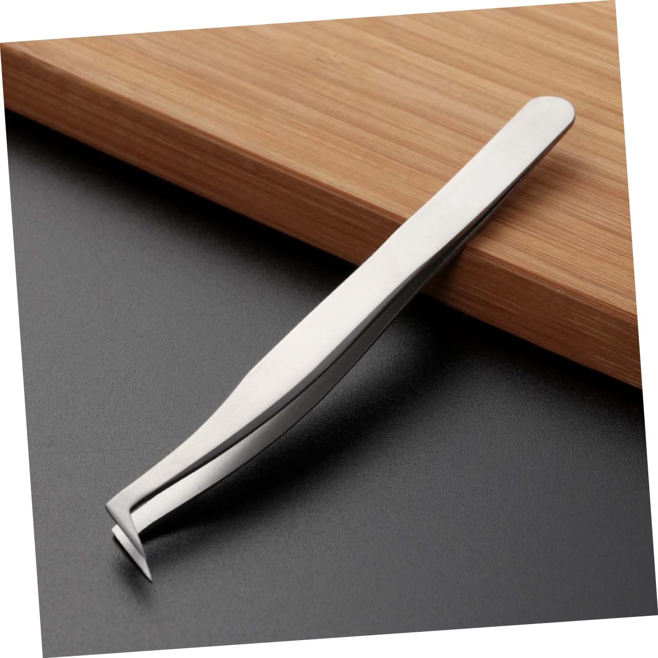 Premium Stainless Steel Eyelash Tweezers - Professional False Eyelash Applicator & Makeup Tool Set for Women - Perfect for Daily Use, Salon, Bridal & Party Makeup Application