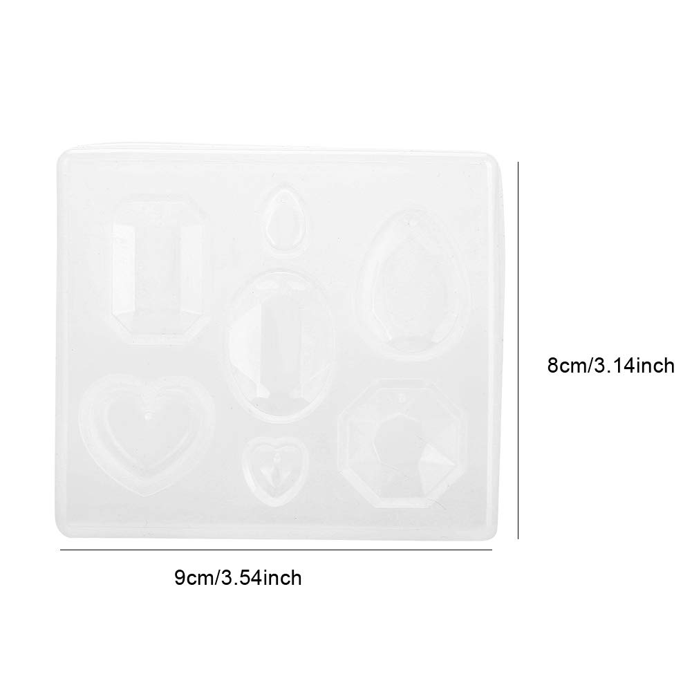 Premium Jewelry Casting Silicone - Clear Faceted Mold for DIY Jewelry Making, Resin Crafts, Rings & Pendants - Perfect for Artisans & Hobbyists