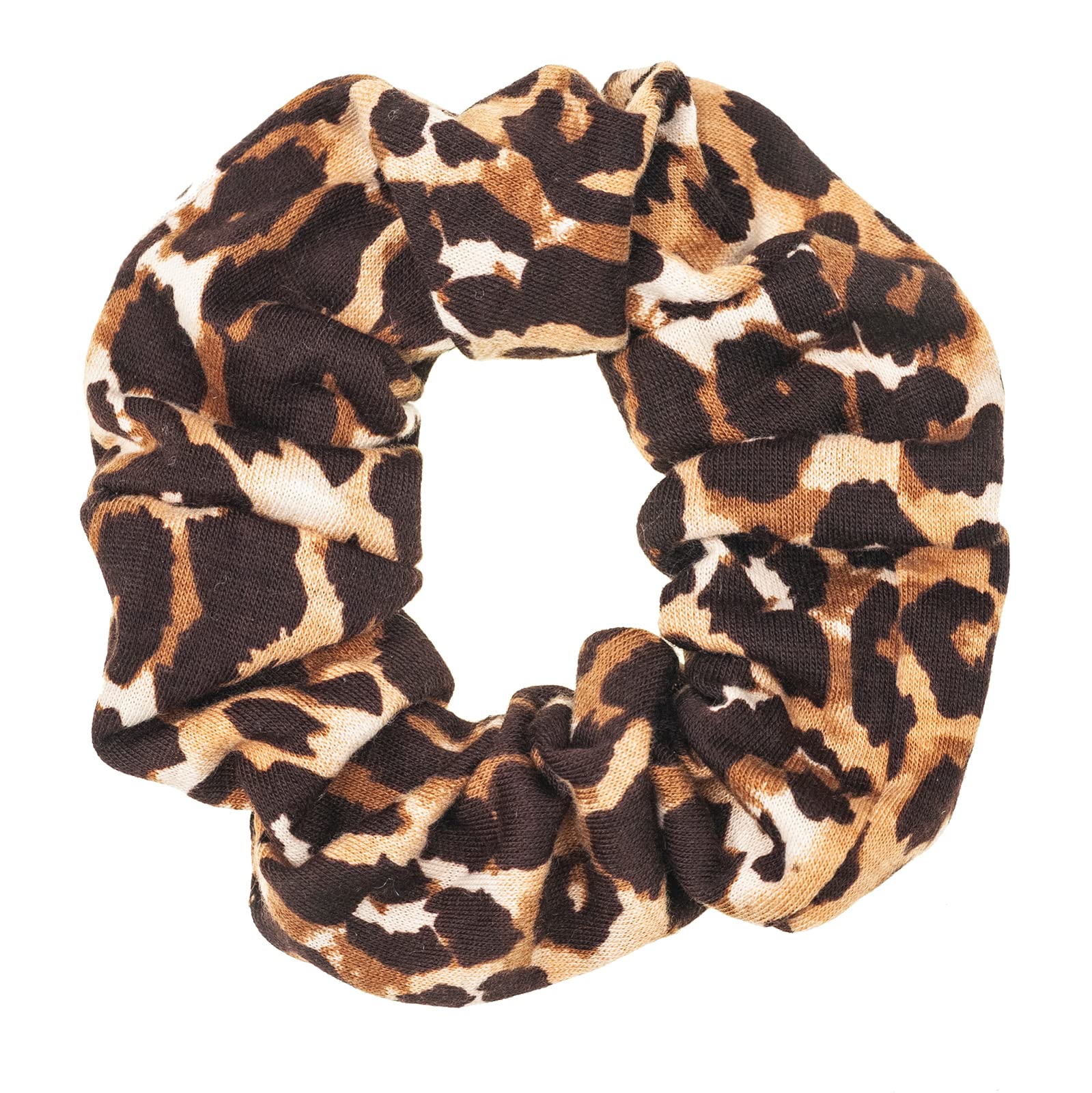 Leopard Print Scrunchies for Hair - 6PCS Bandana Scrunchy Hair Ties & Hair Bands for Women | Soft & Stylish Hair Accessories for Everyday Wear, Workouts, and Fashion Looks