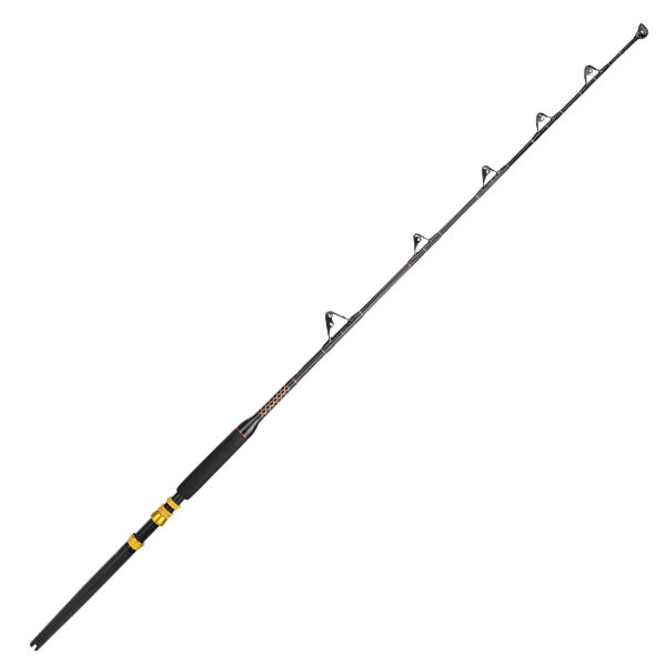 Premium Tournament Black Series Trolling Fishing Rods - Heavy Duty Saltwater & Freshwater Fishing Gear for Deep Sea, Lake, and River Angling Adventures