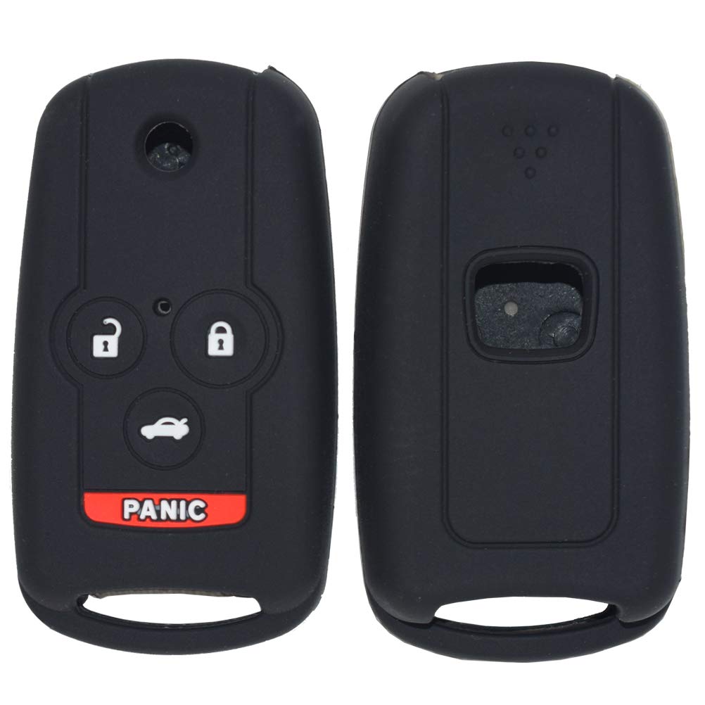 **AUTOXBERT Silicone Key Fob Cover for Acura ZDX MDX TSX TL & Honda Accord – 4-Button Remote Key Shell Case Protector – Durable Car Accessories Replacement for Auto Styling (Perfect for Daily Use & Travel)**