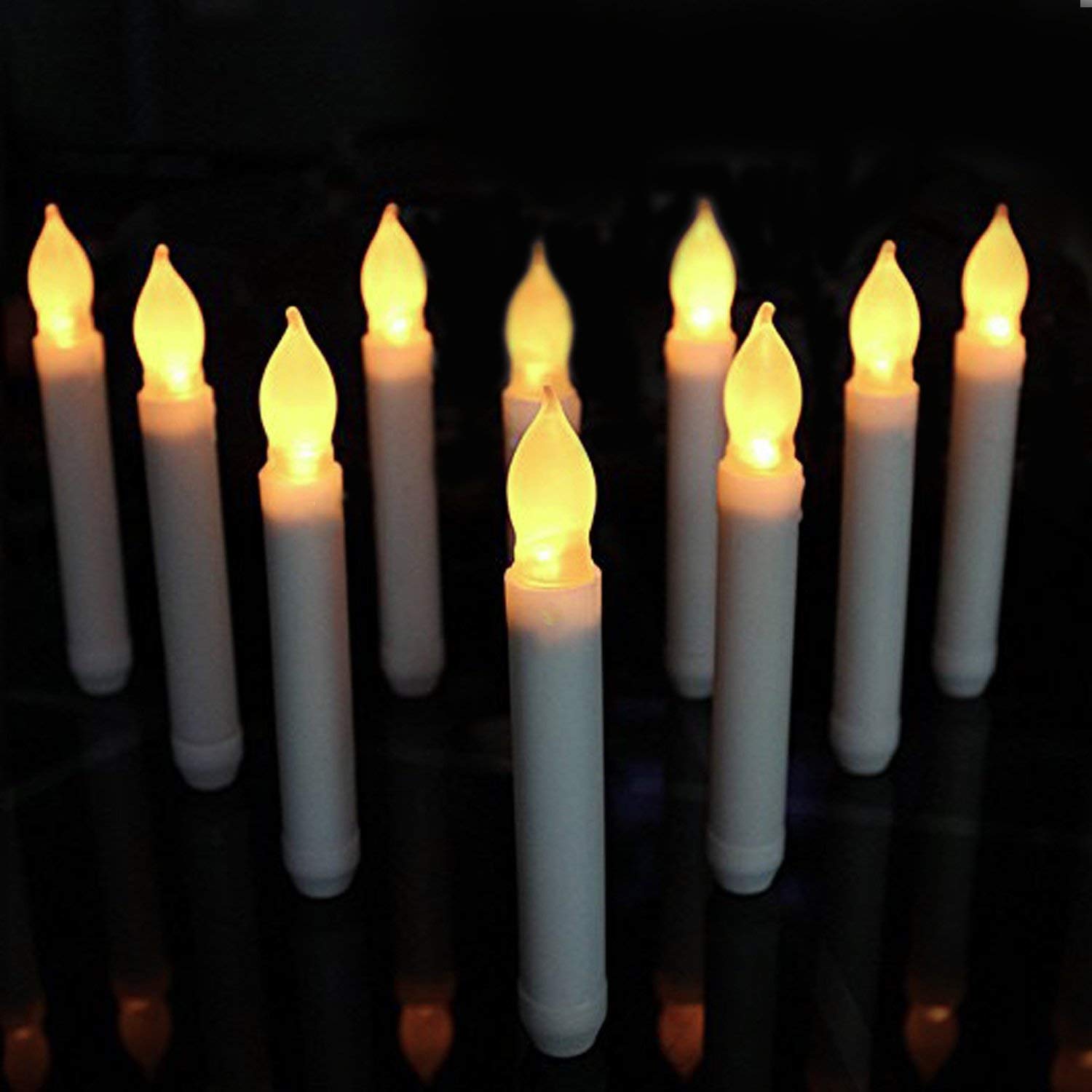 24PCS LED Flameless Taper Candles - 6.5