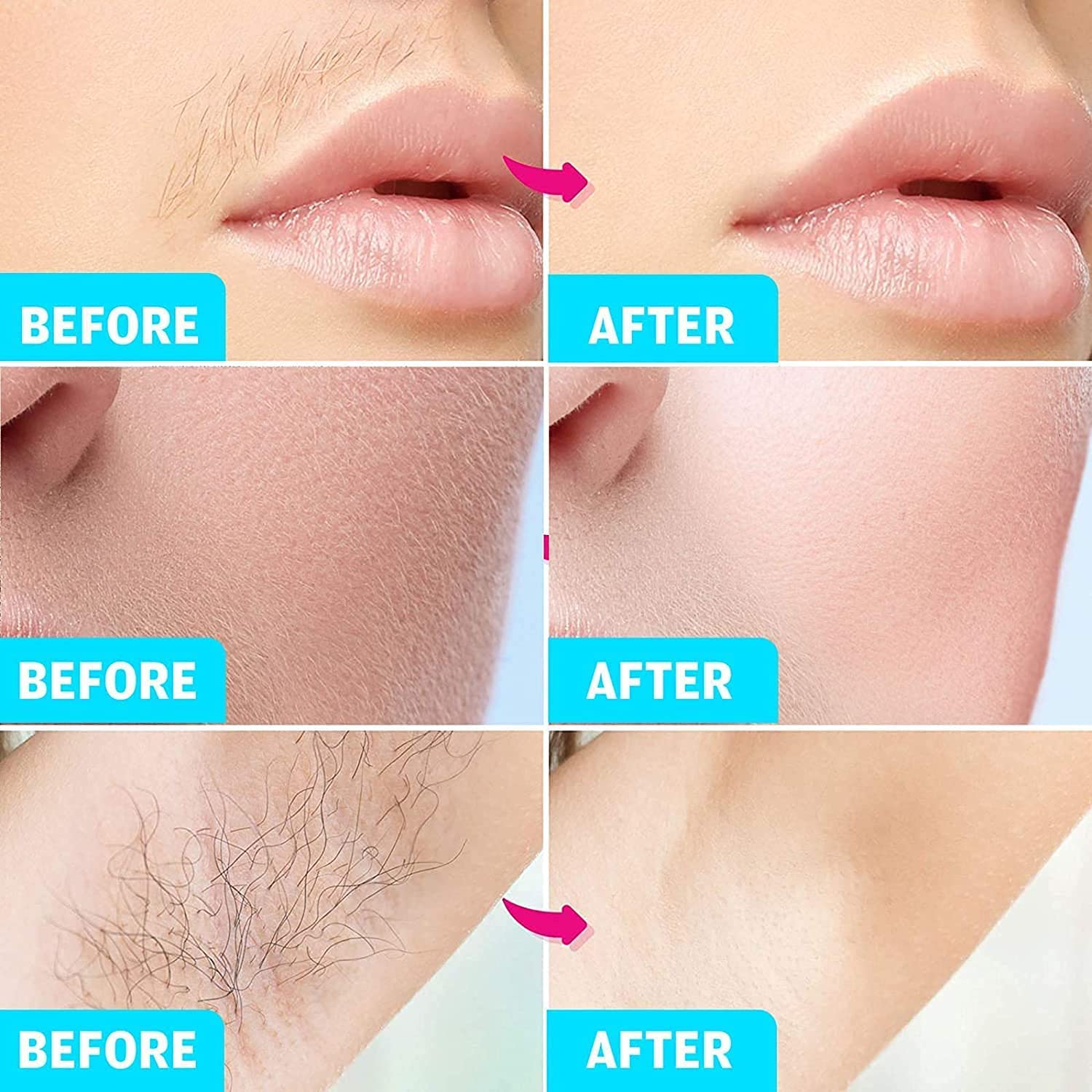 10 Pcs Ayushicreationa Hair Removal Wax Strips for Eyebrows, Face, Upper Lip & Chin - Home & Salon Use for Women & Girls - Perfect for Smooth Skin at Home, Spa Days or Professional Waxing