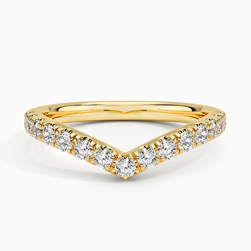 0.41ctw Grand Flair Diamond Wedding Band Ring for Women - 14K White Gold Engagement Ring, Anniversary Gift, Size LR42 - Perfect for Bridal, Proposals & Special Occasions