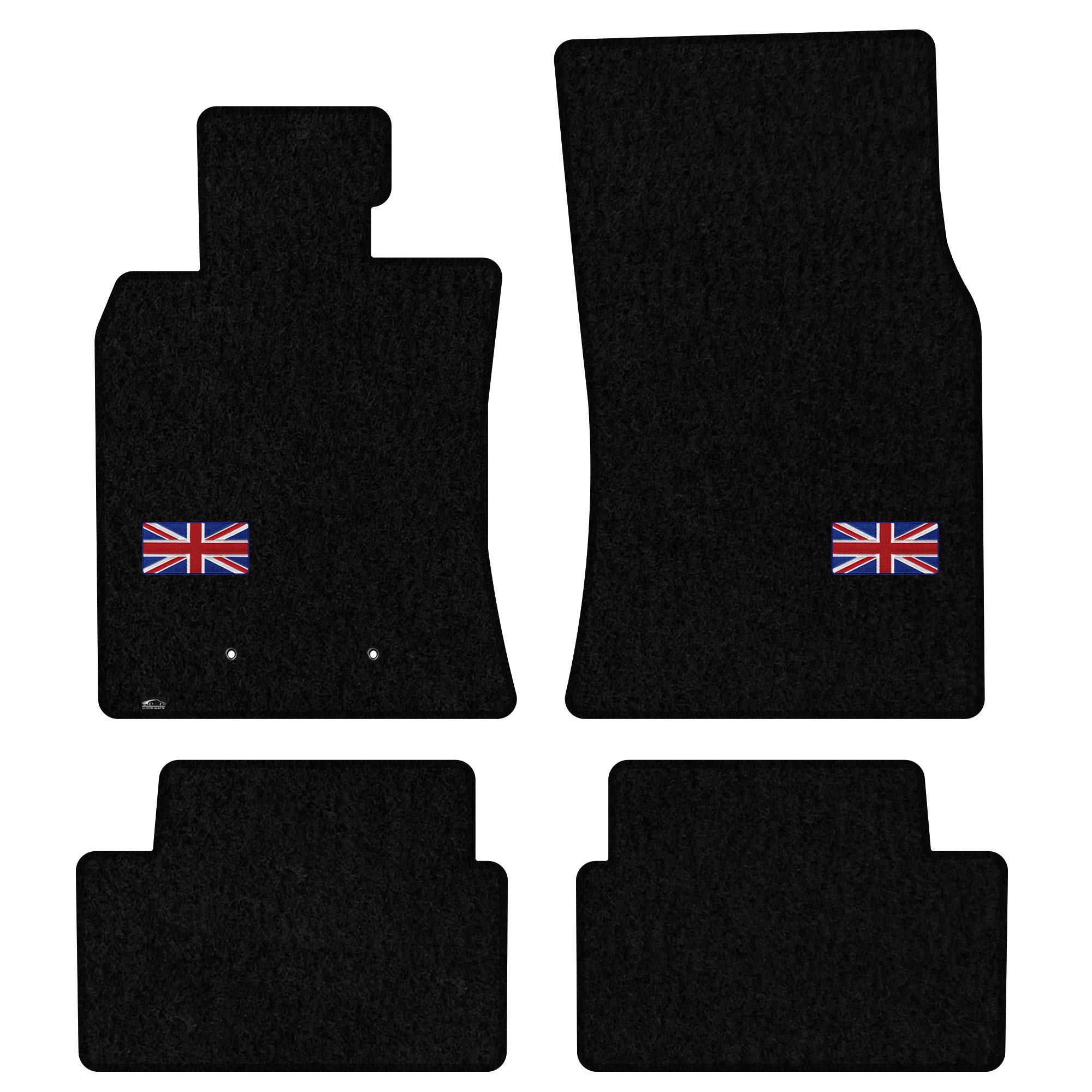 Premium Custom-Fit Lloyd Mats Carpeted Floor Liners for 2014+ Mini Hardtop 2 Door - Black 4-Piece Set (Front & Rear) - Luxury Car Protection & Comfort for Daily Driving & Road Trips