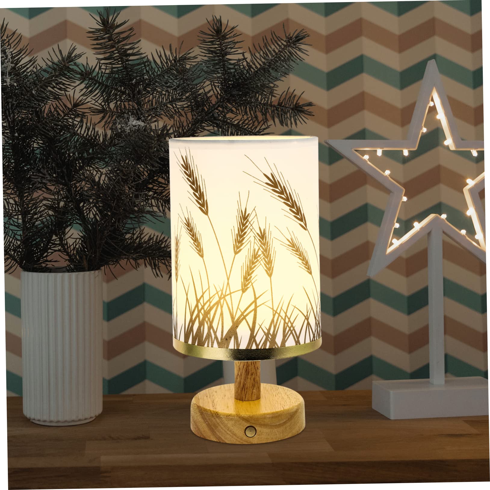 Homoyoyo USB Touch Table Lamp - 3-Level Dimmable LED Night Light for Bedroom, Desk, Nursery | Portable USB-Powered Night Light for Kids, Adults, Home Office & Travel